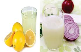 lemon juice and onion pack